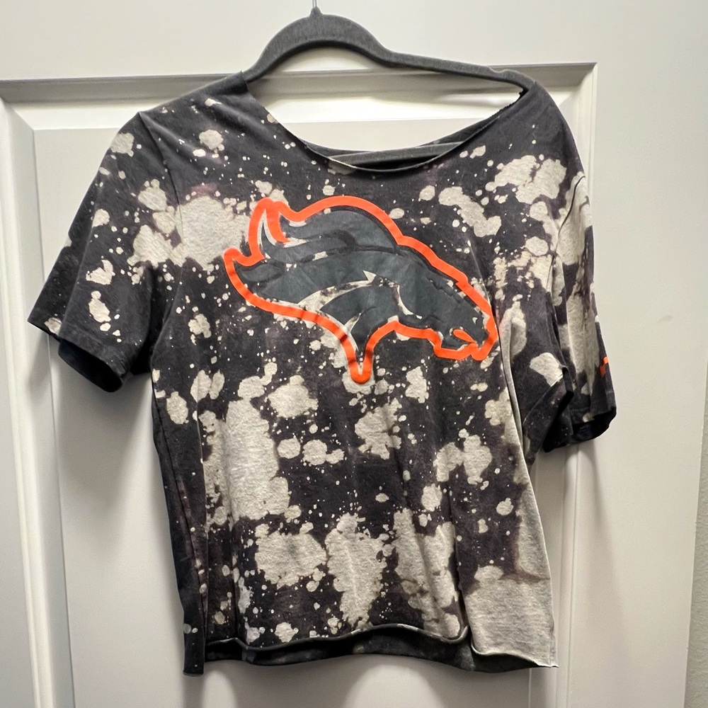 Denver Broncos Reworked Acid Wash Tee